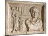 Roman Civilization, Sign for Tiberius Julius Vitale'S, Relief from Villa Albani, Rome-null-Mounted Giclee Print
