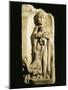 Roman Civilization, Stele Depicting Child and Rooster, from Bordeaux, France-null-Mounted Giclee Print