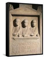 Roman Civilization, Stele of Cornelii Family from Rome-null-Framed Stretched Canvas