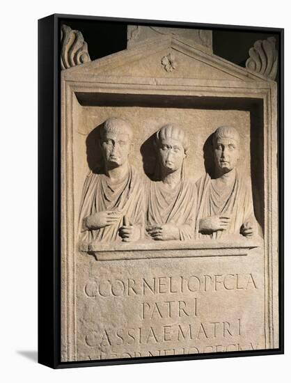 Roman Civilization, Stele of Cornelii Family from Rome-null-Framed Stretched Canvas