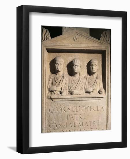 Roman Civilization, Stele of Cornelii Family from Rome-null-Framed Giclee Print