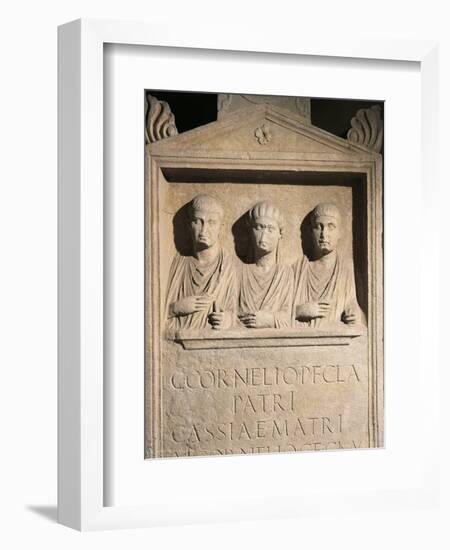 Roman Civilization, Stele of Cornelii Family from Rome-null-Framed Giclee Print