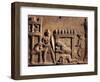 Roman Civilization, Terracotta Relief Depicting Hunting Scene in Circus-null-Framed Giclee Print