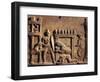 Roman Civilization, Terracotta Relief Depicting Hunting Scene in Circus-null-Framed Giclee Print