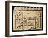 Roman Civilization, Terracotta Relief Depicting Lions and Gladiators Fighting in Circus-null-Framed Giclee Print