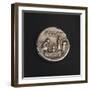 Roman Coin Depicting Voting in Comitia, Roman Coins-null-Framed Giclee Print