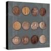 Roman Coins I-The Vintage Collection-Stretched Canvas