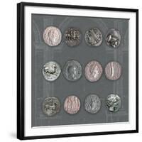 Roman Coins II-The Vintage Collection-Framed Giclee Print