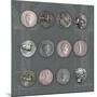 Roman Coins II-The Vintage Collection-Mounted Giclee Print