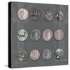 Roman Coins II-The Vintage Collection-Stretched Canvas