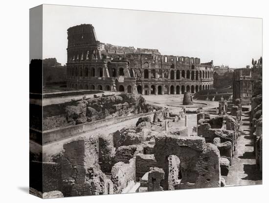 Roman Colosseum and Surrounding Ruins-Bettmann-Stretched Canvas