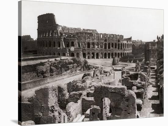 Roman Colosseum and Surrounding Ruins-Bettmann-Stretched Canvas
