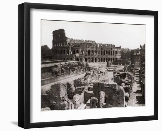 Roman Colosseum and Surrounding Ruins-Bettmann-Framed Premium Photographic Print