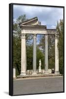 Roman Column and Lintel Structure, Villa Borghese Park, Rome, Lazio, Italy-James Emmerson-Framed Photographic Print