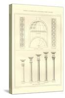 Roman Columns and Dome Ceiling-Richard Brown-Stretched Canvas