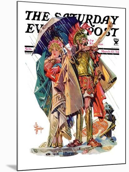 "Roman Costumes," Saturday Evening Post Cover, March 10, 1934-Joseph Christian Leyendecker-Mounted Giclee Print