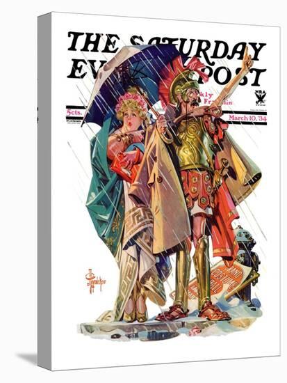 "Roman Costumes," Saturday Evening Post Cover, March 10, 1934-Joseph Christian Leyendecker-Stretched Canvas