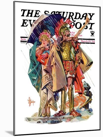 "Roman Costumes," Saturday Evening Post Cover, March 10, 1934-Joseph Christian Leyendecker-Mounted Giclee Print