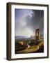 Roman Countryside with Oxen-Hendrik Voogd-Framed Giclee Print