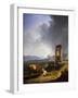 Roman Countryside with Oxen-Hendrik Voogd-Framed Giclee Print