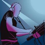 Dj Mixing Music-Roman Dekan-Art Print