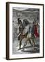 Roman Emperor Commodus Enjoying Fighting as a Gladiator, 190 AD-null-Framed Giclee Print