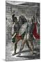 Roman Emperor Commodus Enjoying Fighting as a Gladiator, 190 AD-null-Mounted Giclee Print