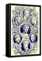 Roman Emperors, Illustration from 'The Illustrated History of the World', Published C.1880-English-Framed Stretched Canvas