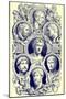 Roman Emperors, Illustration from 'The Illustrated History of the World', Published C.1880-English-Mounted Giclee Print