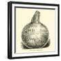 Roman Engraved Glass Bottle-null-Framed Giclee Print