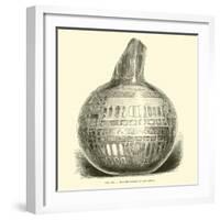 Roman Engraved Glass Bottle-null-Framed Giclee Print