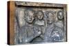 Roman Family on a grave-slab-Unknown-Stretched Canvas