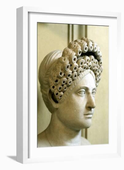 Roman Female Hairstyle, 54-68 Ad-null-Framed Photographic Print