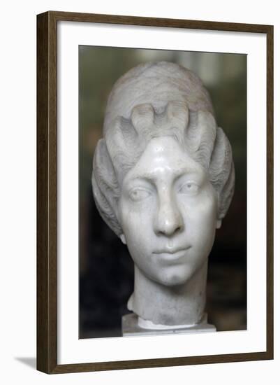 Roman Female Portrait Head, the So Called Syrian Lady, Third Quarter of 2nd Century-null-Framed Photographic Print