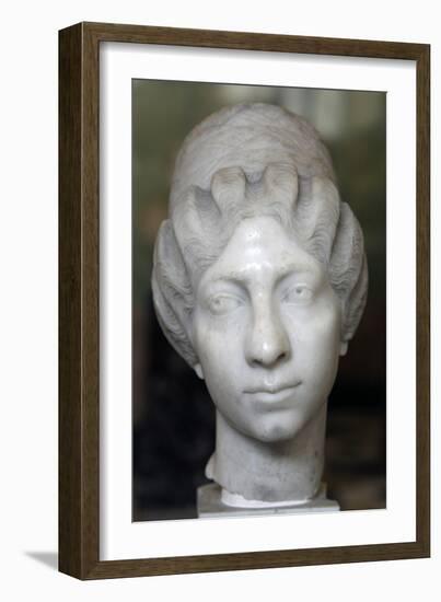 Roman Female Portrait Head, the So Called Syrian Lady, Third Quarter of 2nd Century-null-Framed Photographic Print