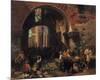 Roman Fish Market-Albert Bierstadt-Mounted Premium Giclee Print