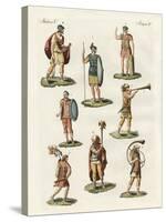 Roman Foot Soldiers-null-Stretched Canvas