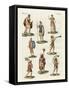 Roman Foot Soldiers-null-Framed Stretched Canvas