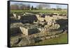 Roman Fort and Settlement at Vindolanda, South Side of Roman Wall, England-James Emmerson-Framed Stretched Canvas