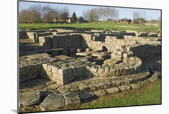 Roman Fort and Settlement at Vindolanda, South Side of Roman Wall, England-James Emmerson-Mounted Photographic Print