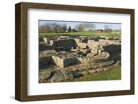 Roman Fort and Settlement at Vindolanda, South Side of Roman Wall, England-James Emmerson-Framed Photographic Print