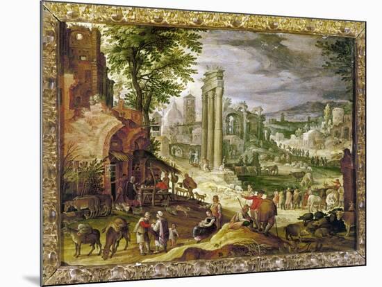 Roman Forum, 16Th Century-null-Mounted Giclee Print