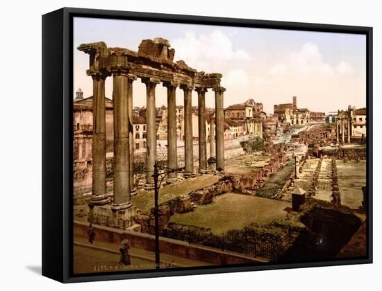 Roman Forum, 1890s-Science Source-Framed Stretched Canvas