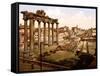 Roman Forum, 1890s-Science Source-Framed Stretched Canvas