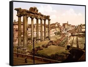 Roman Forum, 1890s-Science Source-Framed Stretched Canvas