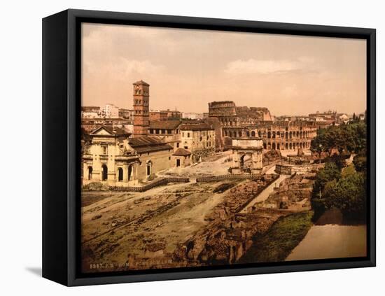 Roman Forum, 1890s-Science Source-Framed Stretched Canvas