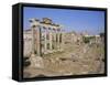 Roman Forum and Colosseum, Rome, Lazio, Italy, Europe-Gavin Hellier-Framed Stretched Canvas