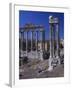 Roman Forum, at Left, Temple of Saturn, C. 300 Ad. Vespasian's Temple, C. 100 AD-null-Framed Photo