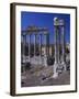 Roman Forum, at Left, Temple of Saturn, C. 300 Ad. Vespasian's Temple, C. 100 AD-null-Framed Photo