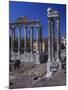 Roman Forum, at Left, Temple of Saturn, C. 300 Ad. Vespasian's Temple, C. 100 AD-null-Mounted Photo